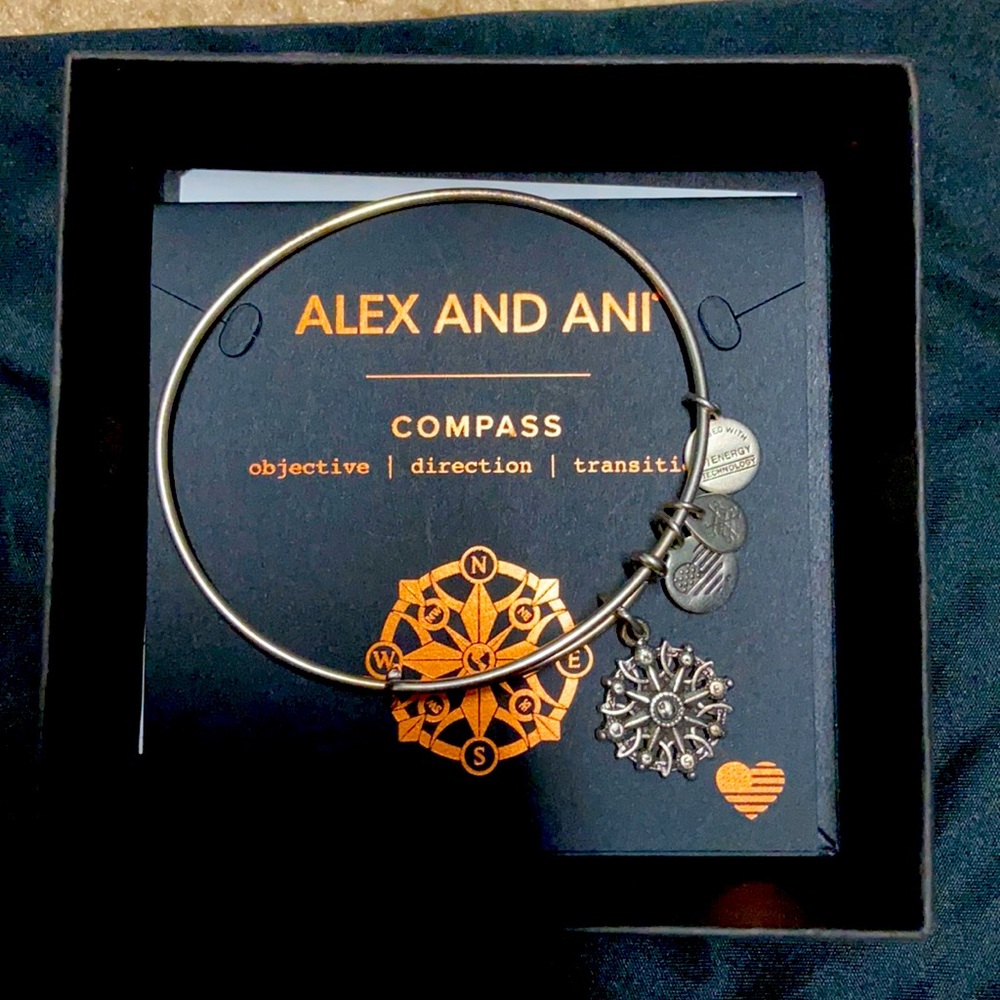 Alex and Ani Compass bracelet with box